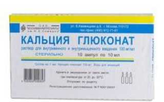 Кальция глюконат и алкоголь