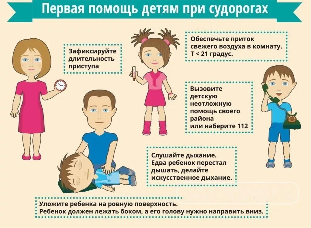 Первая помощь при судорогах у ребенка