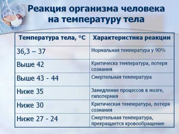 Низкая температура замедляет работу сердца