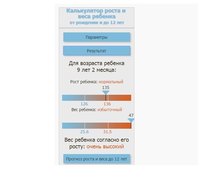 Результат вычислений в калькуляторе может выглядеть так